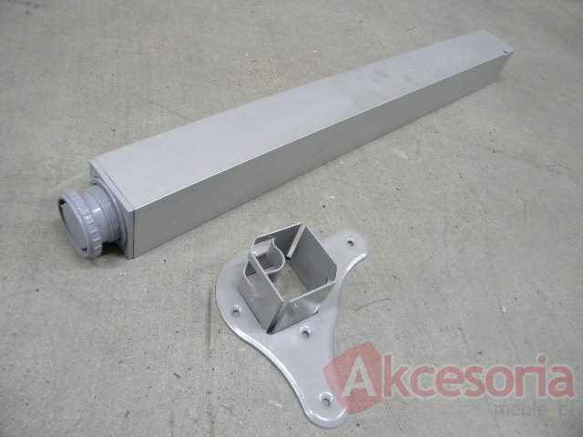 Noga Kwadratowa 6/6cm Wys.110cm Aluminium