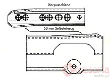 Prowadnica STALOWA ROLKOWA F080 75cm 50kg 100%Wysuw Biała Wurth - Würth
