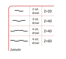 Systemy drzwi przesuwnych Rączka WENUS EKO Do Drzwi Przesuwnych Jasny Brąz dł. 270 cm - Aluprofil