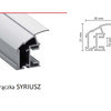 Rączka SYRIUSZ 10/P do drzwi przesuwnych - srebrny / dł. 270 cm - Aluprofil