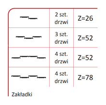 Systemy drzwi przesuwnych Rączka SYRIUSZ 10/P Do Drzwi Przesuwnych Srebrna dł.270 cm - Aluprofil