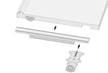 Systemy drzwi przesuwnych Kątownik L-17 do drzwi przesuwnych - jasny brąz / dł. 170 cm - Aluprofil