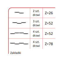 Systemy drzwi przesuwnych Rączka Merkury 10/P Do Drzwi Przesuwnych Jasny Brąz dł.270 cm - Aluprofil