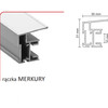 Rączka Merkury 10/P Do Drzwi Przesuwnych Srebrny dł.270 cm - Aluprofil