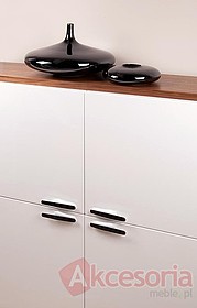 Uchwyt UU06  z kolekcji CAMELEON biały, chrom połysk(W) - Gamet