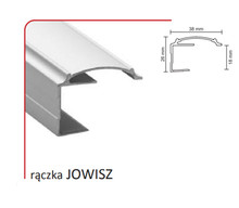 Rączka JOWISZ 18/P Do Drzwi Przesuwnych Srebrna dł. 270 cm - Aluprofil