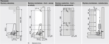 Szuflady Szuflada TANDEMBOX ANTARO z hamulcem / wys. D=M+reling / dł. 50 cm / 30 kg / szary - Blum