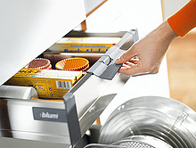 Szuflada Tandembox Wewnętrzna Wys.M=83mm dł.50cm 30kg SZARA Blum - Blum