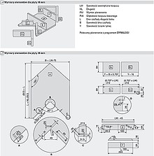 Szuflady Szuflada narożna TANDEMBOX SPACE CORNER / wys. M=83 mm/ dł. 60 cm / 65 kg / szary - Blum