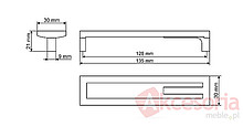Uchwyt ZnAl US15 96 mm Chrom - Gamet