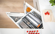 Szuflady Szuflada Tandembox NAROŻNA Wys.M=83mm Dł.60cm 65kg CZARNA - Blum