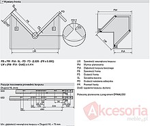 Szuflady Szuflada Tandembox NAROŻNA Wys.M=83mm Dł.60cm 65kg CZARNA - Blum