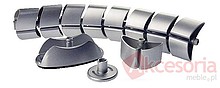 Prowadzenie kabli Siso OVAL - srebrny / dł. 790 mm / komplet - Siso