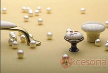 Uchwyt UP19 Mosiądz antyczny, Porcelana MLK-11 Rozstaw 96mm - Gamet