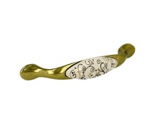 Uchwyt UP19 Mosiądz antyczny, Porcelana MLK-11 Rozstaw 96mm - Gamet