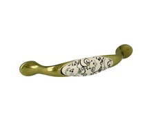 Uchwyt UP19 Mosiądz antyczny, Porcelana MLK-12 Rozstaw 96mm - Gamet