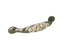 Uchwyt UP19 Nikiel patynowany, Porcelana MLK-11 Rozstaw 96mm - Gamet