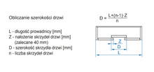 Systemy drzwi przesuwnych Zestaw APIS AP10 do 2 drzwi przesuwnych / dł. 100 cm / 9 kg - Valcomp