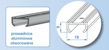 Systemy drzwi przesuwnych Zestaw APIS AP10 do 2 drzwi przesuwnych / dł. 100 cm / 9 kg - Valcomp