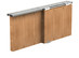 APIS Zestaw AP10 Do 2 szt. Drzwi Przesuwanych dł.100cm 9kg