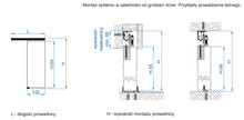 Systemy drzwi przesuwnych Zestaw JUPITER JU12 do 1 drzwi przejściowych / dł. 120 cm / 30 kg - Valcomp