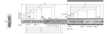 Prowadnice do szuflad Prowadnica kulkowa DZ7957 / dł. 55.88 cm / 160 kg / wysuw 100% - Accuride