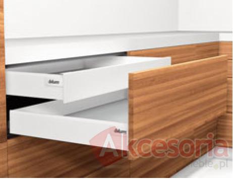 Szuflada INTIVO Wewnętrzna Wys.M=83mm dł.50cm 30kg BIAŁA HAMULEC