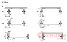Prowadnice do dużych obciążeń Prowadnica kulkowa 9308-0048 Z Blokadą 100% dł.121.92cm LEWA - Accuride