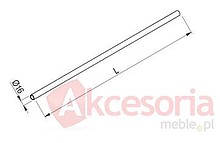 Reling Rura L-600 Metal Chrom - Rejs