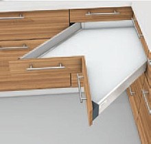 Szuflady Szuflada Tandembox NAROŻNA Wys.M=83mm Dł.65cm 65kg SZARA SPACE - Blum