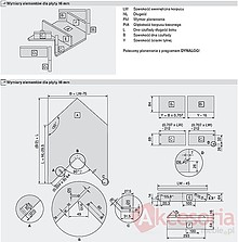 Szuflady Szuflada Tandembox NAROŻNA Wys.M=83mm Dł.65cm 65kg SZARA SPACE - Blum