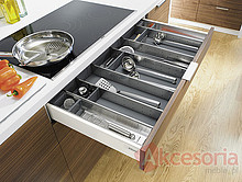Tandembox Plus Wys.M=83mm Głęb.65cm 50kg SZARA Z Hamulcem Blum - Blum