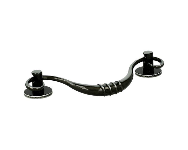 Uchwyt UR30 czarny nikiel szczotowany Rozstaw 96mm(W)