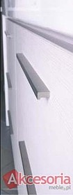 Uchwyt Aluminiowy UA02 128 mm efekt Stali Sczotkowanej - Gamet