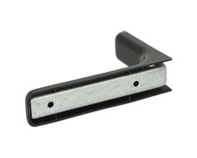 Wspornik półki  L120 metal/tworzywo czarny 2 sztuki - IMPORT