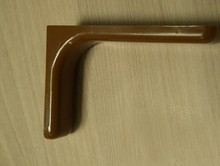 Wspornik półki  L180 metal/tworzywo orzech 2 sztuki - IMPORT