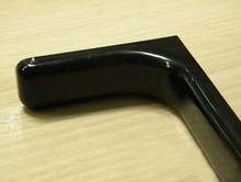 Wspornik półki  L240 metal/tworzywo czarny 2 sztuki - IMPORT
