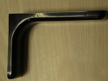 Wspornik półki  L240 metal/tworzywo czarny 2 sztuki - IMPORT