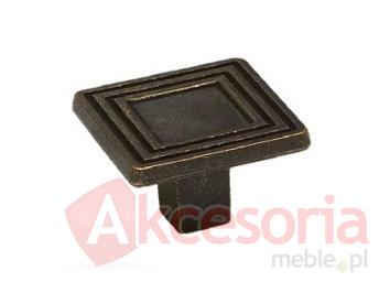 Gałka Z038 mosiądz patynowany dł. 38mm
