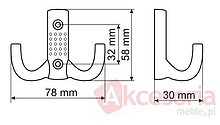 Wieszaki Wieszak ZnAl WP12 Chrom połysk - Gamet