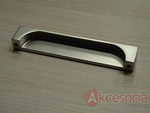 Uchwyt ZnAl UU27 rozstaw 128 mm nikiel satynowy - Gamet