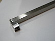 Reling RE18 ZnAl Stal Nikiel Szczotkowany Rozstaw 256 mm