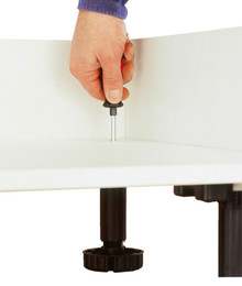 Nóżka A0683 360 Udźwig 380kg Wys. 4,5cm Z Regulacją Czarna Wurth - Würth