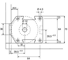 Systemy cokołowe Nóżka z regulacją Wurth A0683360 - czarny / udźwig 500 kg / wys. 8.5 cm - Würth