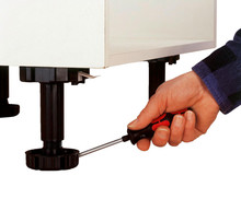 Systemy cokołowe Nóżka A0683 360 Udźwig 500kg Wys. 8.5cm Z Regulacją Czarna Wurth - Würth