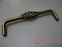 Uchwyt stalowy UC01 Mosiądz antyczny Rozstaw 96mm - Gamet