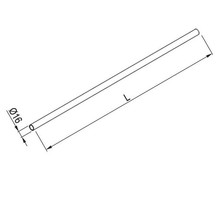 Reling Rura L-1000 Metal Chrom - Rejs