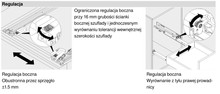 Prowadnica MOVENTO z Hamulcem 760H dł.35cm Wysuw 100% 40kg Blum - Blum