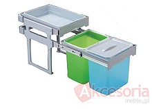 Kosz na śmieci TANK podwójny 2 x 16l - IMPORT