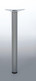 Noga meblowa fi60 H710mm metal nikiel/satyna